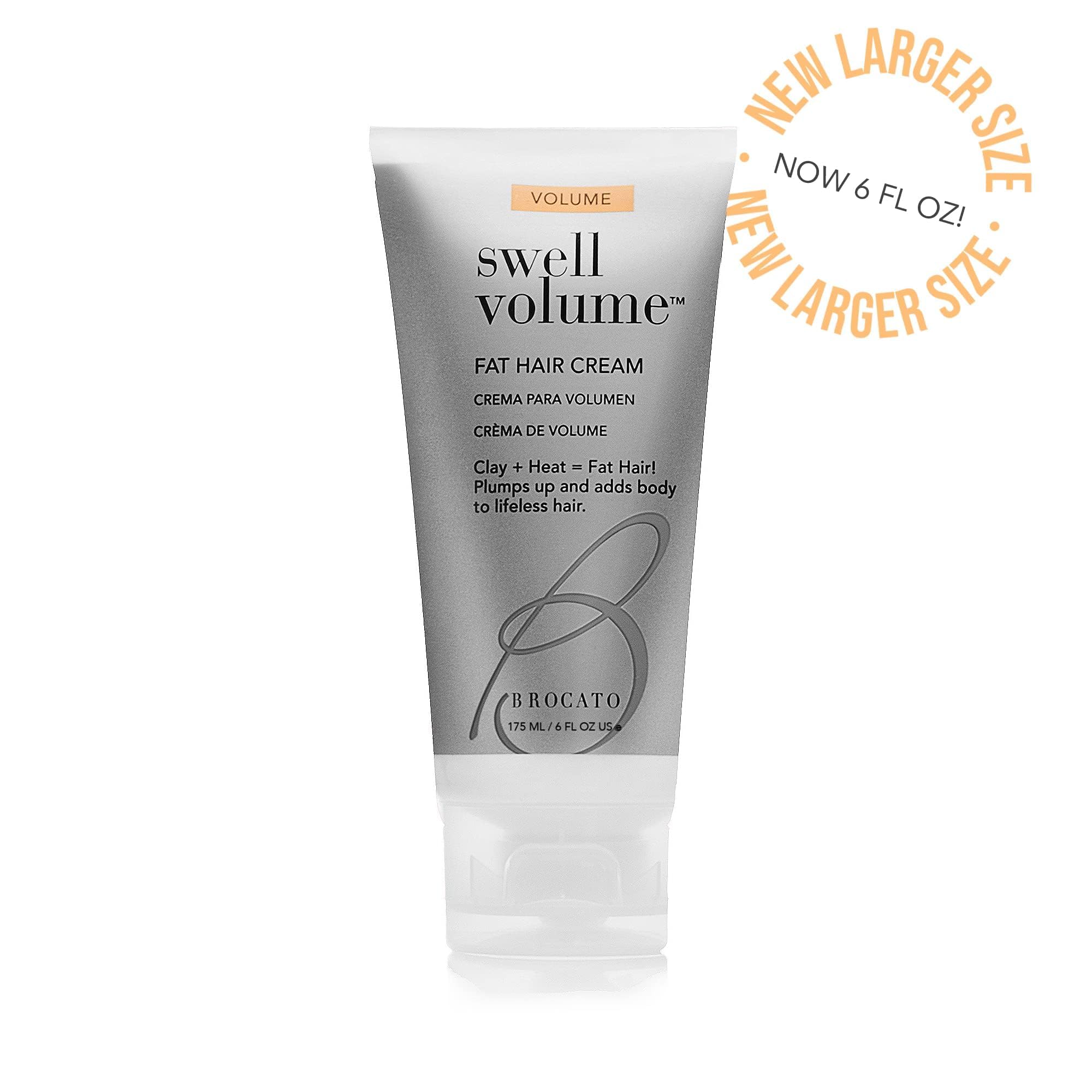 Brocato Swell Volume Hair Cream — 3 Pack, 6 oz | Heat-Activated Volumizing & Thickening Cream
