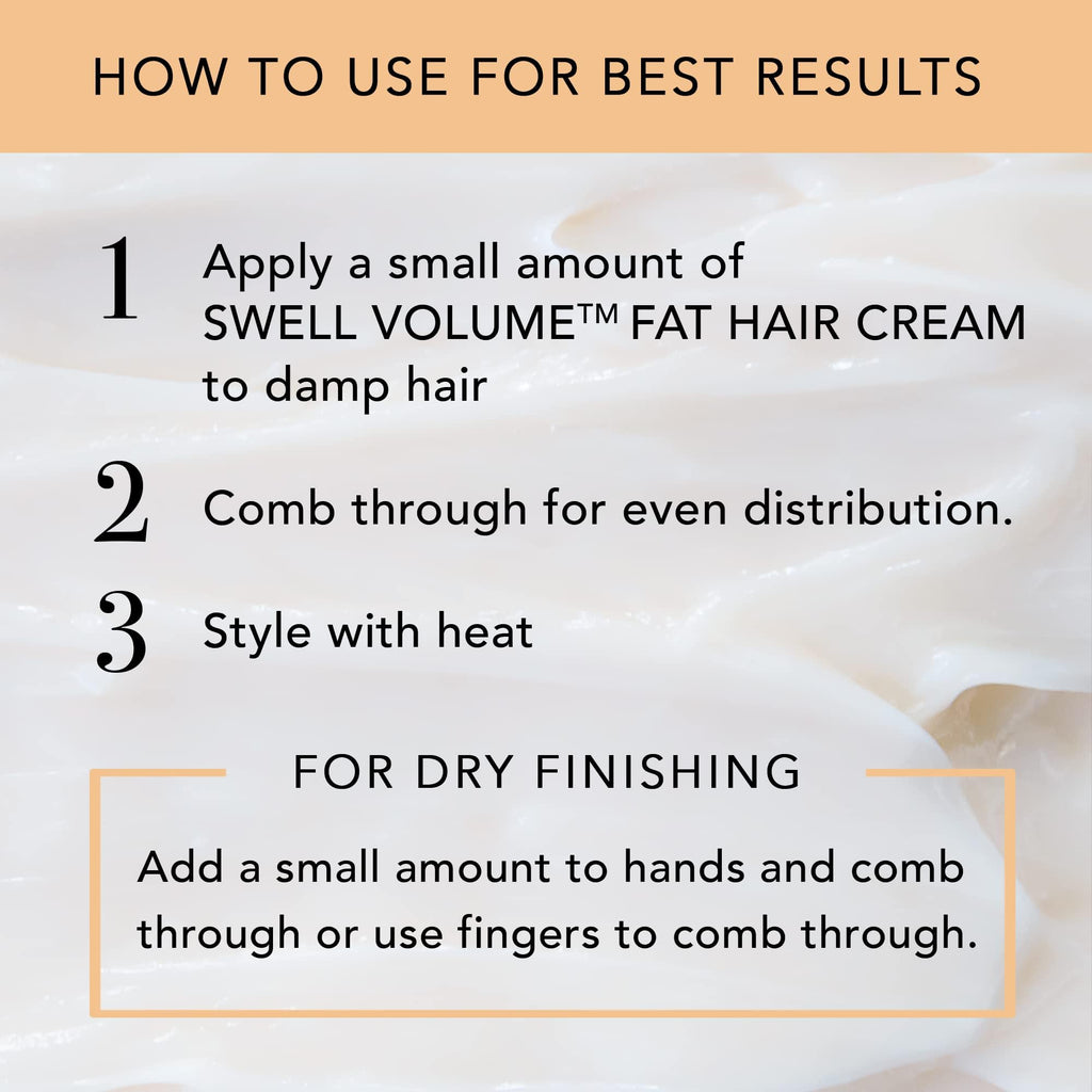 Brocato Swell Volume Hair Cream — 3 Pack, 6 oz | Heat-Activated Volumizing & Thickening Cream