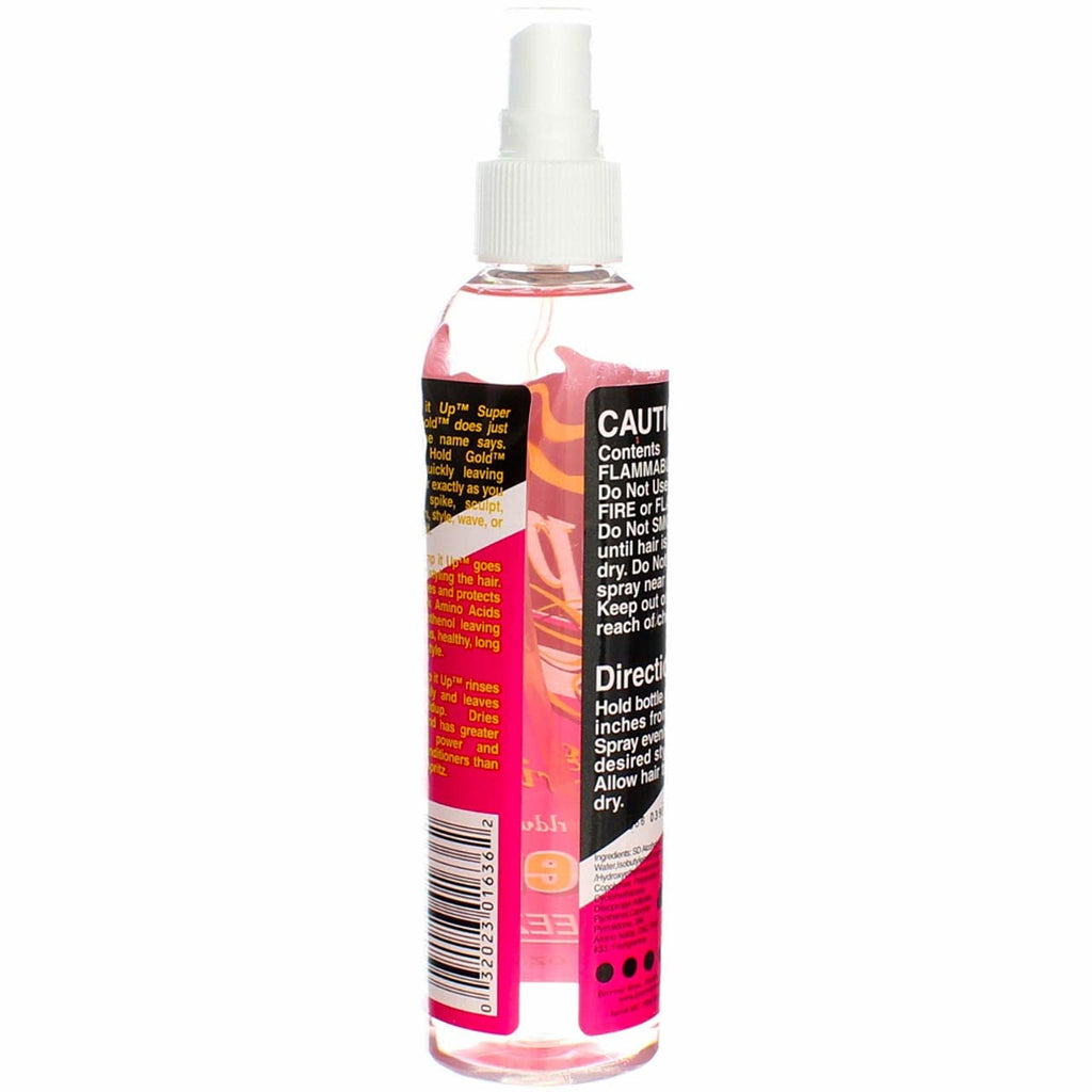 Bronner Brothers Pump It Up Spritz Gold Super Hold - 8 oz, Pack of 5