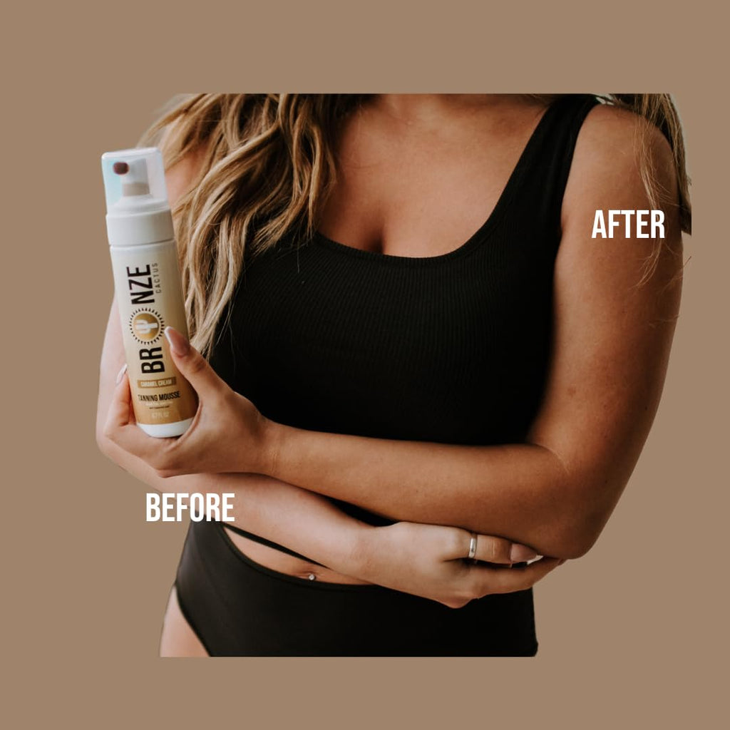 Bronze Cactus Caramel Cream Tanning Mousse | Easy Application & Instant Glow