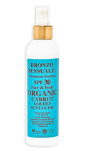 Bronzo Sensuale SPF 30 Organic Carrot Oil Sunscreen – Golden Tanning Oil