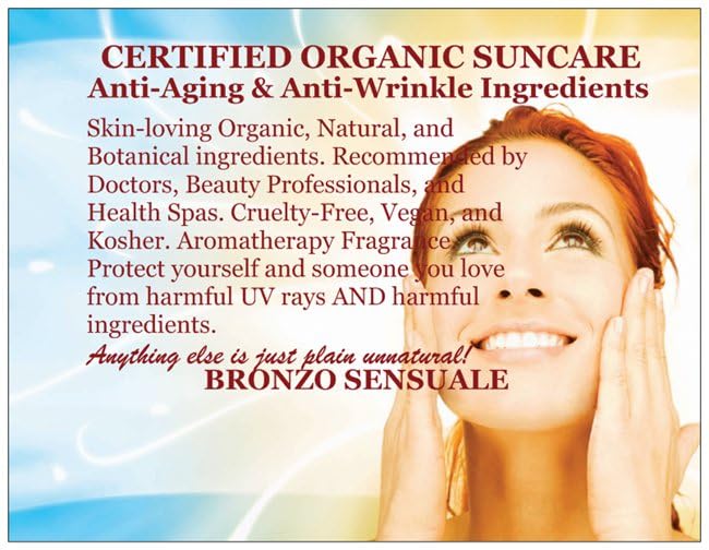 Bronzo Sensuale SPF 30 Organic Carrot Oil Sunscreen – Golden Tanning Oil
