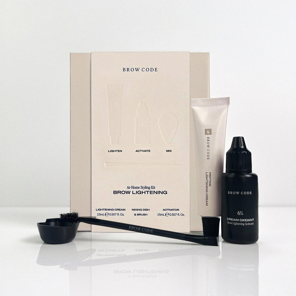 Brow Code At-Home Lightening Kit – 3-Shade Lift & Brow Strengthening