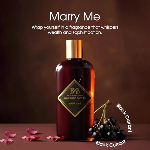 Brown Sugar Babe Marry Me Body Oil – Black Currant & Freesia, Paraben Free, Made in USA