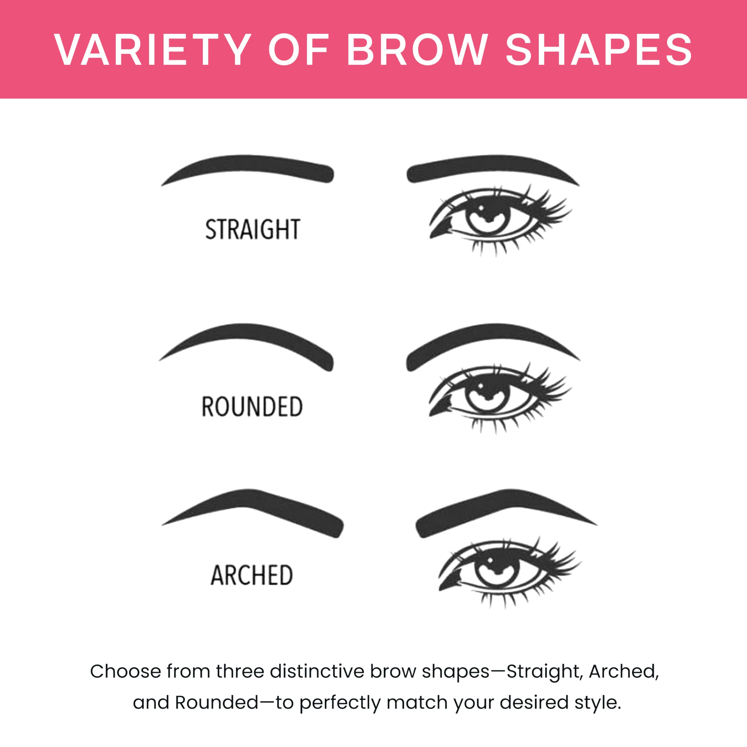BrowPro Eyebrow Stamp Simone — Natural Arched Brow Powder, Waterproof & Long-Lasting