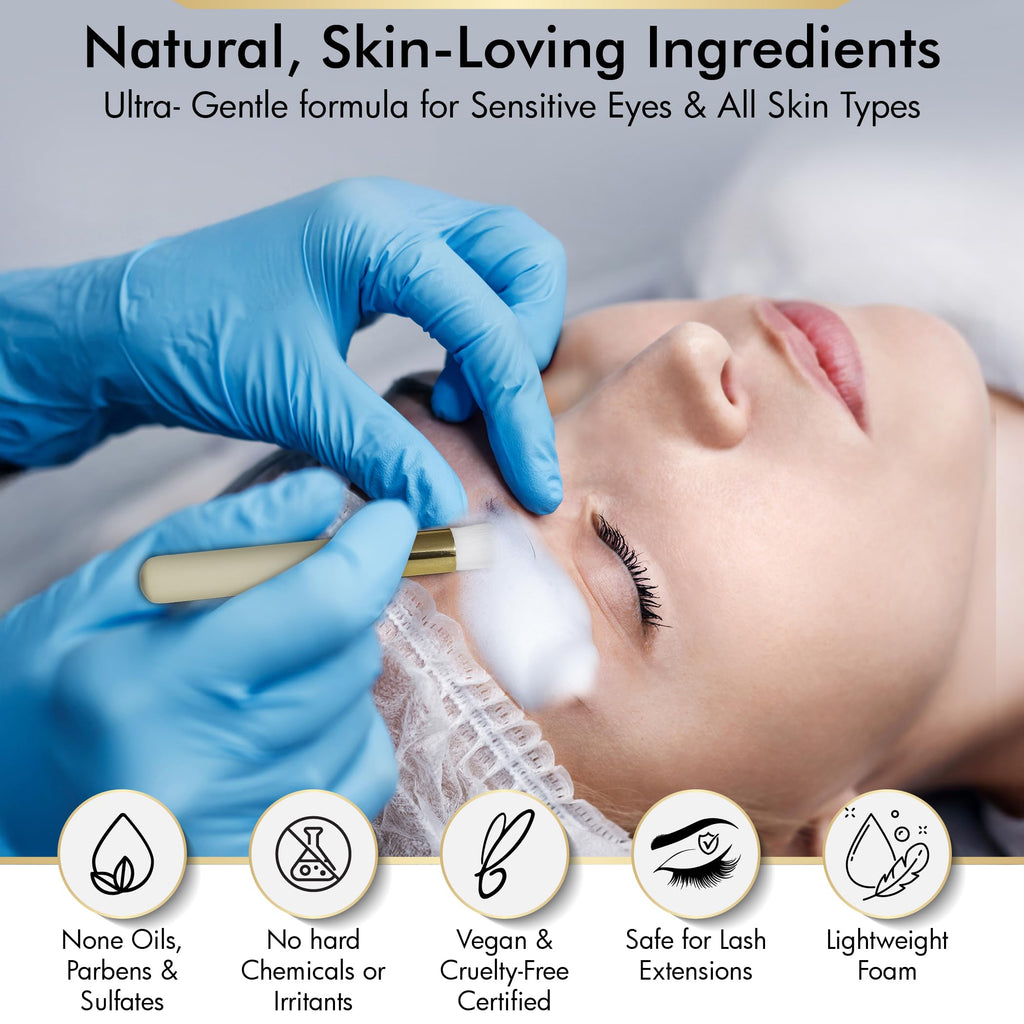 Brows Xpert Clarifying Brow Foam – Gentle Oil-Free Makeup Remover for Sensitive Skin