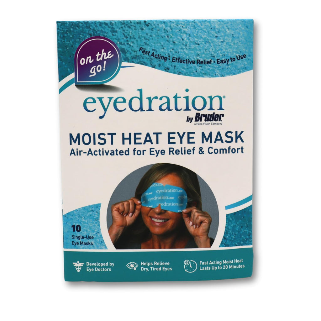 Bruder Air-Activated Eye Steam Mask – 10 Single-Use, Self-Heating, No Microwave Needed