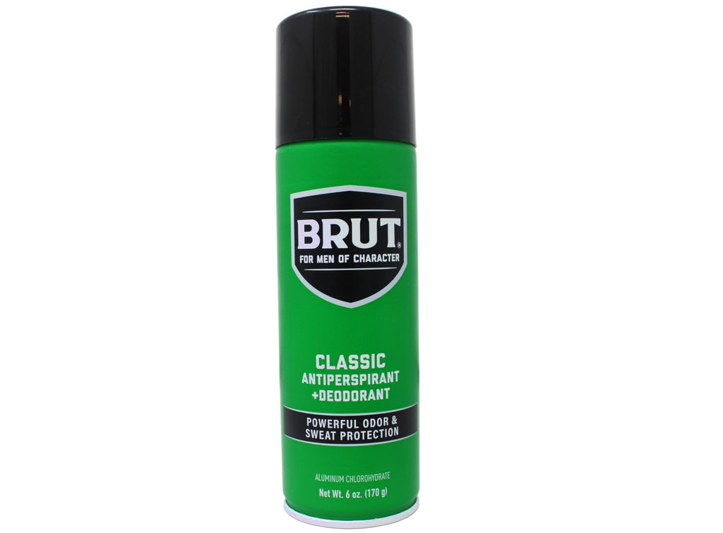 Brut Deodorant Aerosol 6oz Classic Scent – 6 Pack Anti-Perspirant & Deodorant