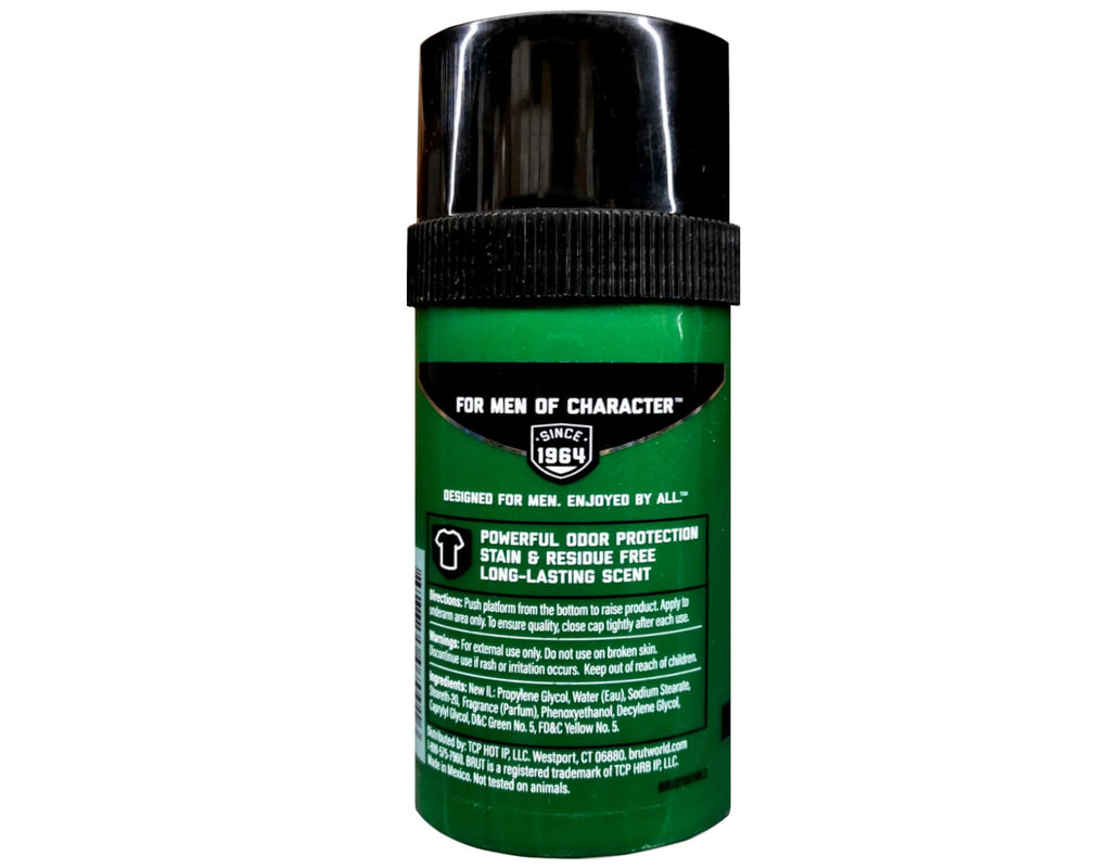 Brut Round Solid Deodorant for Men – 2.5 oz (3-pack)