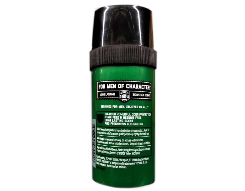 Brut Round Solid Deodorant for Men – 2.5 oz (3-pack)