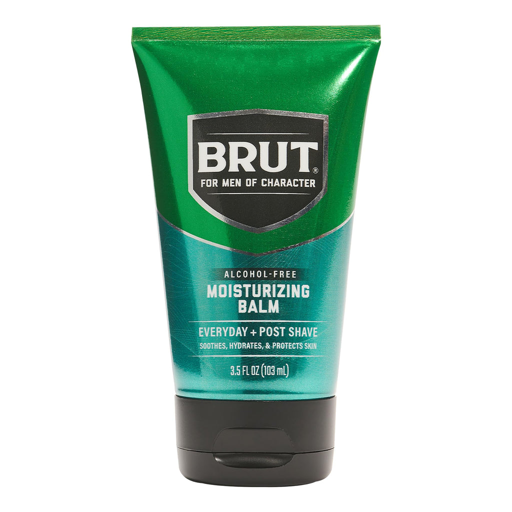 Brut Moisturizing Balm – Lightweight, Grease-Free Aftershave Moisturizer for Men (3.5 oz)