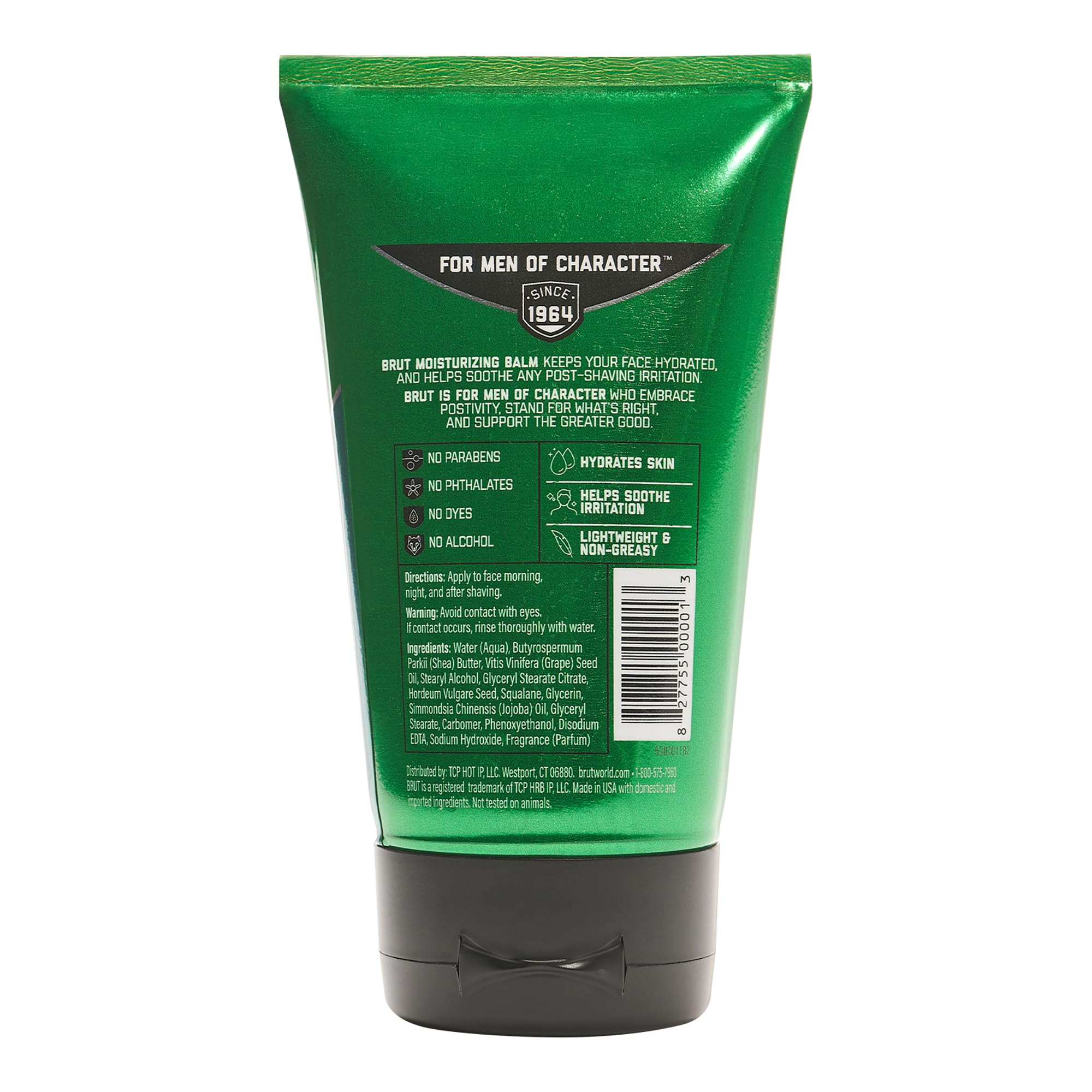 Brut Moisturizing Balm – Lightweight, Grease-Free Aftershave Moisturizer for Men (3.5 oz)