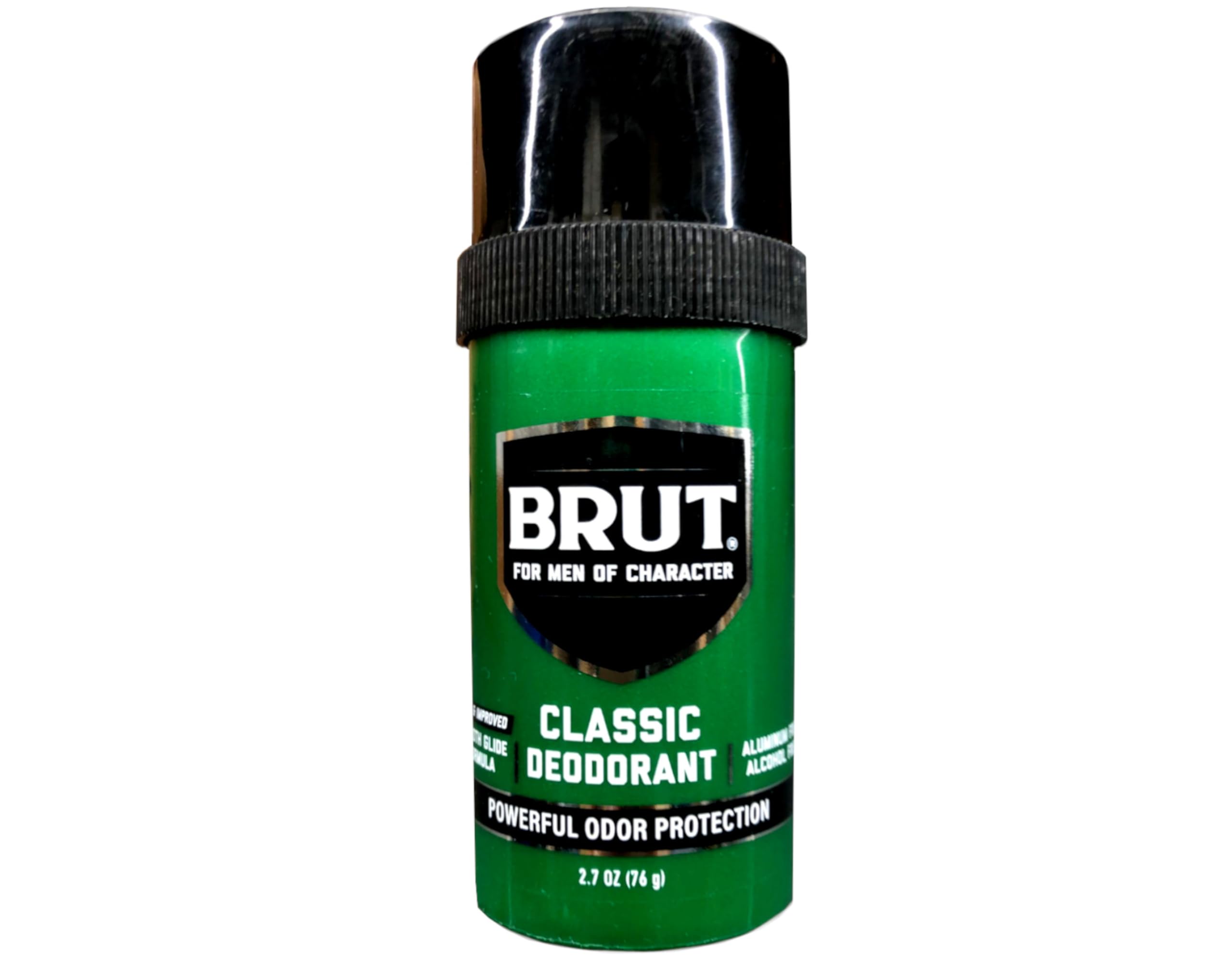 Brut Round Solid Deodorant for Men – 2.5 oz (3-pack)