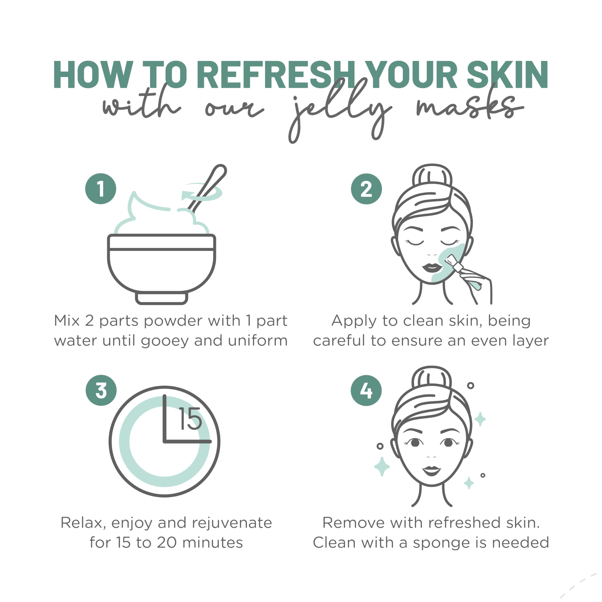 BRÜUN Peel-Off Jelly Mask NEO Set – 10 Treatments (Chocolate, Aloe Vera, Avocado & More)