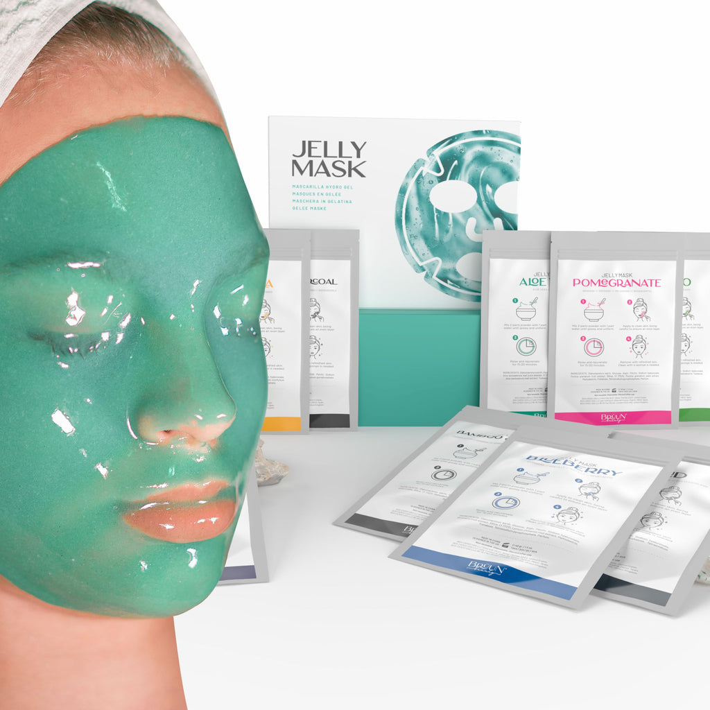 BRÜUN Peel-Off Jelly Mask NEO Set – 10 Treatments (Chocolate, Aloe Vera, Avocado & More)