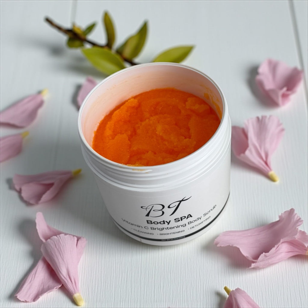 BT Body Spa Exfoliating Body Scrub Set – Vitamin C, Peach & Turmeric for Smoother, Glowing Skin