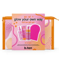 B.TAN Clear Self Tanning Gel Travel Size Kit | Glow Your Own Way Gift Set