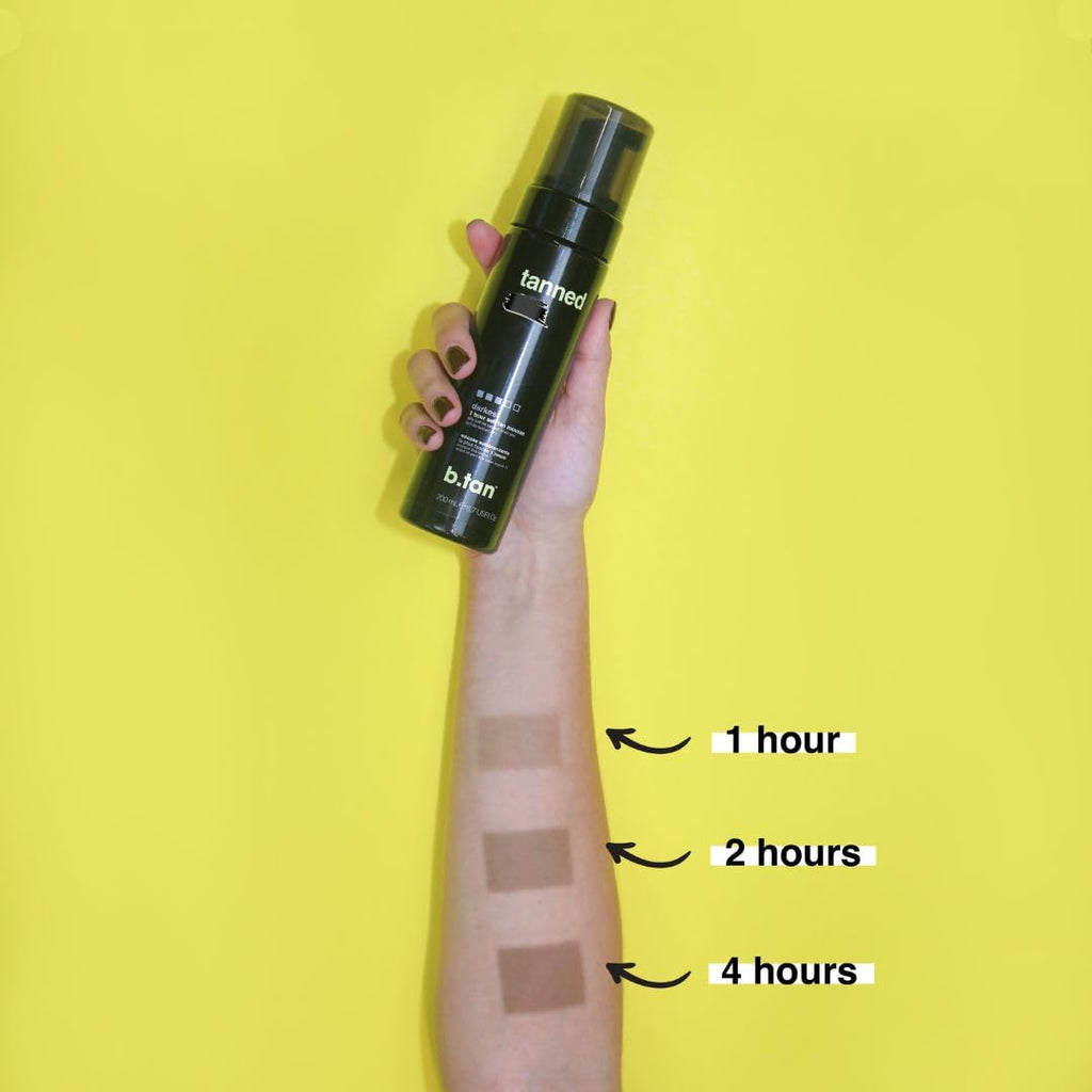 B.TAN Dark Self Tanner Gift Box – 2 Pack Sunless Mousse + 1-Hour Express Tan