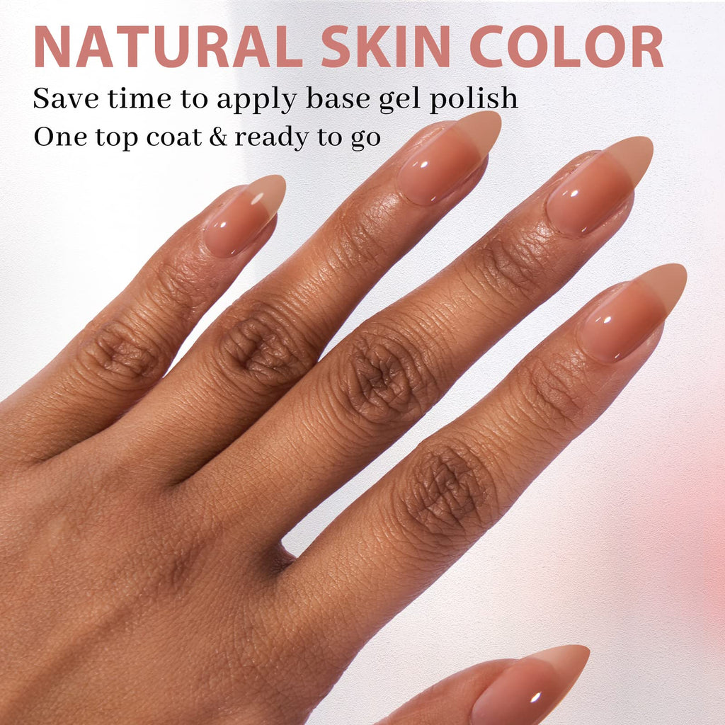 BTArtbox Press On Nails Medium — Soft Gel Almond Tips with Base Color, Ultra Fit & Stronger Adhesion
