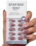 BTArtbox Berry Spark Press On Nails Kit - 32 Soft Gel Glue-On Almond Nails (16 Sizes)