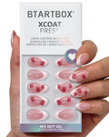 BTArtbox French Tip Press On Nails - 3D Red Lips, Lamp-Curable Date Night Kit