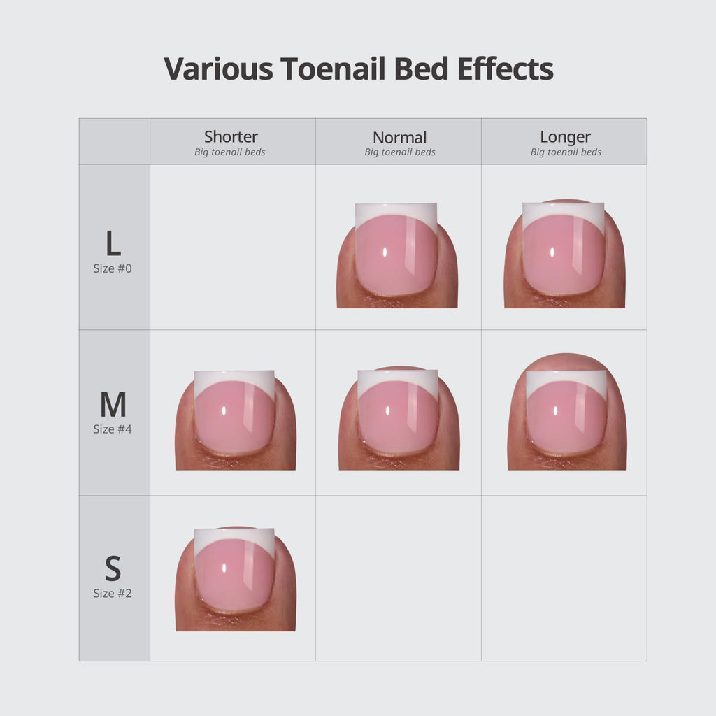 BTArtbox Galaxy Gleam Press On Toenails – Lamp-Curable Sharp Square Chrome Tips, 30 Nails Kit, 6 Sizes