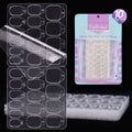BTArtbox Nail Tabs – 10 Sheets, 15 Sizes, Ultra-Thin Waterproof Adhesive for Manicures