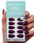 BTArtbox Poison Potion Short Press On Nails – Dark Purple Almond Kit (32 Nails, Glue)</n>