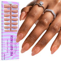 BTArtbox Press On Nails Medium — Soft Gel Almond Tips with Base Color, Ultra Fit & Stronger Adhesion