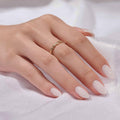 BTArtbox White Press On Nails Short – Cream Puff, Gel, Glue-On, 16 Sizes