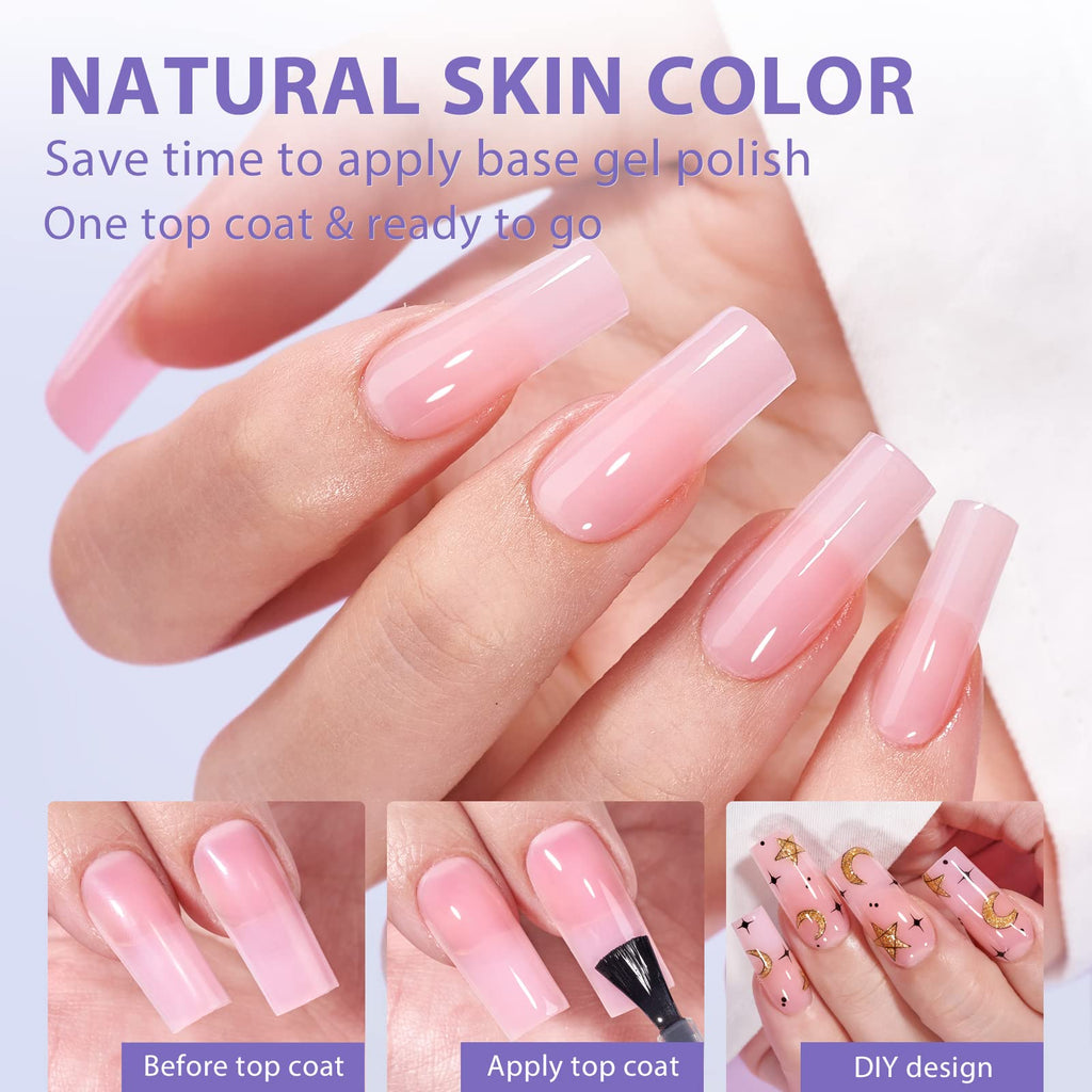 BTArtbox XCOATTIPS Soft Gel Nail Tips — Matte Long Square Press On Nails (One-Step Full Cover)
