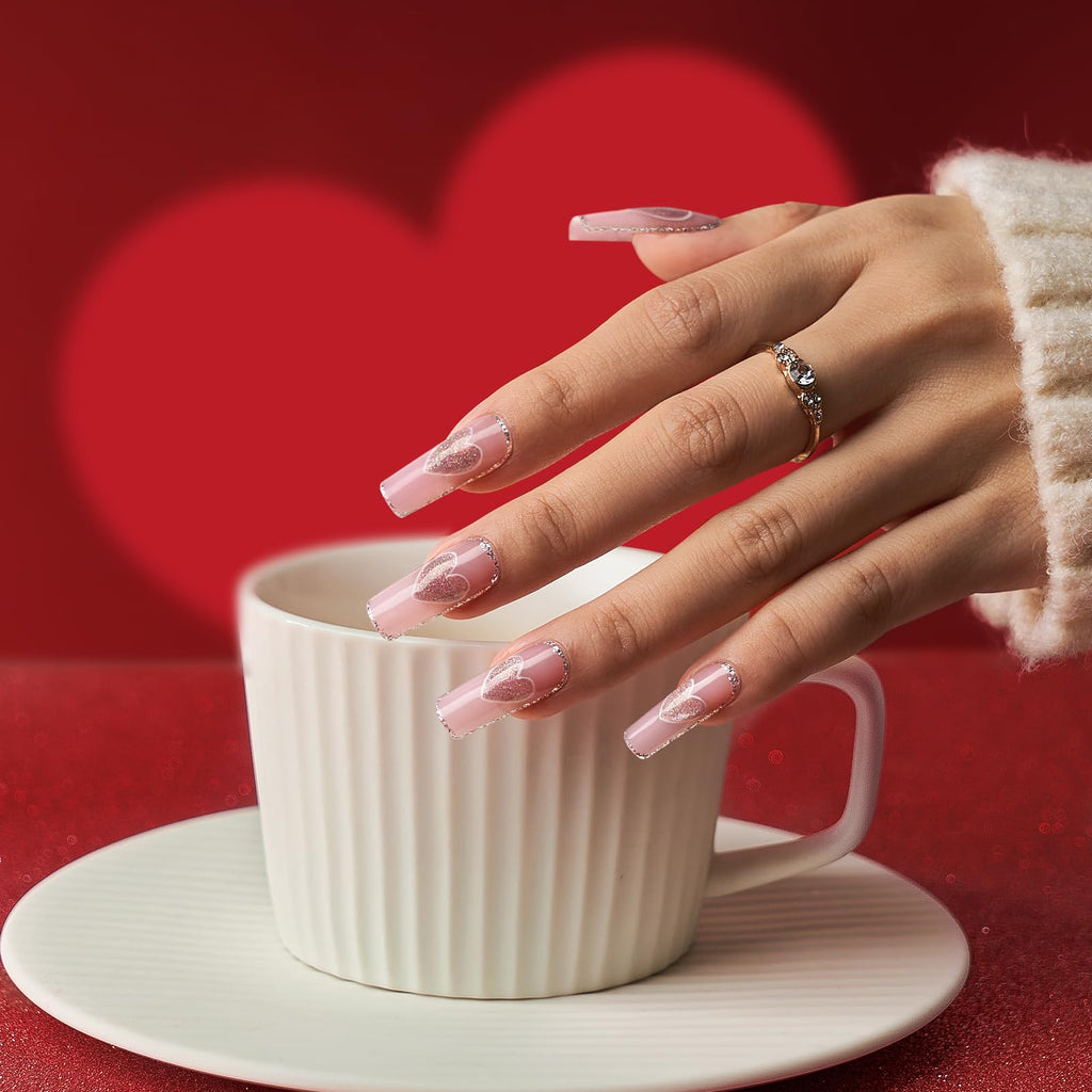 BTArtbox XCOATTIPS Soft Gel Nail Tips — Matte Long Square Press On Nails (One-Step Full Cover)