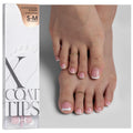 BTArtboxnails XCOATTIPS Toe Nail Tips – Short French Tip Press-On Toenails, 160Pcs Pink Soft Gel