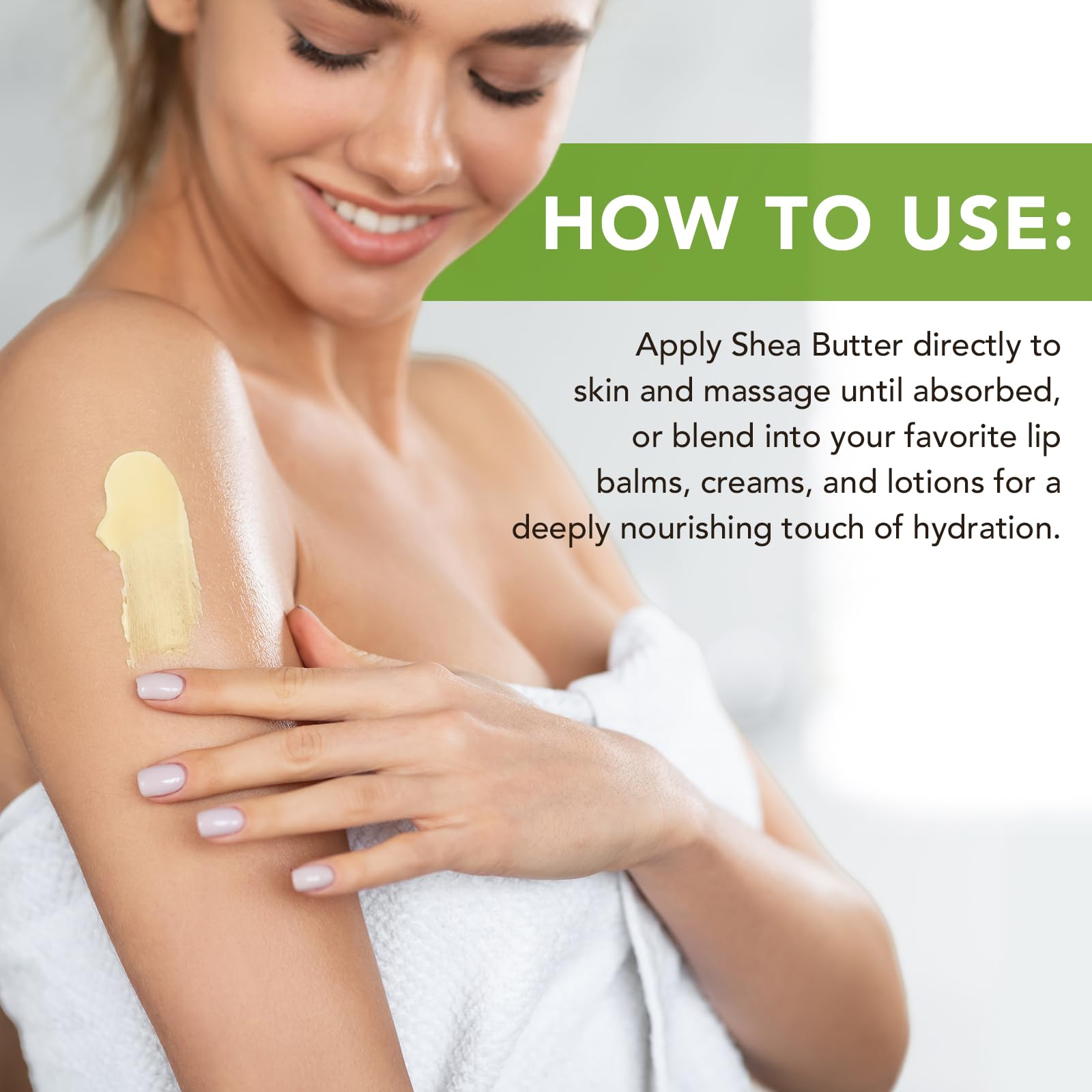 Btefls Pure Organic Shea Butter — Raw, Unrefined, 7.8 oz for Skin & Hair Care