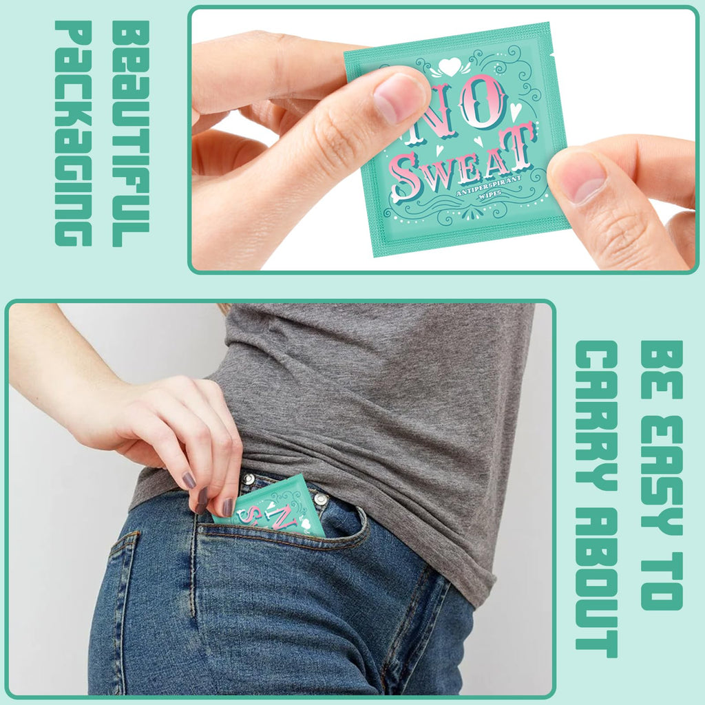 BUAEL Travel Deodorant Wipes – 300 Individually Wrapped, Hypoallergenic Antiperspirant Body Wipes