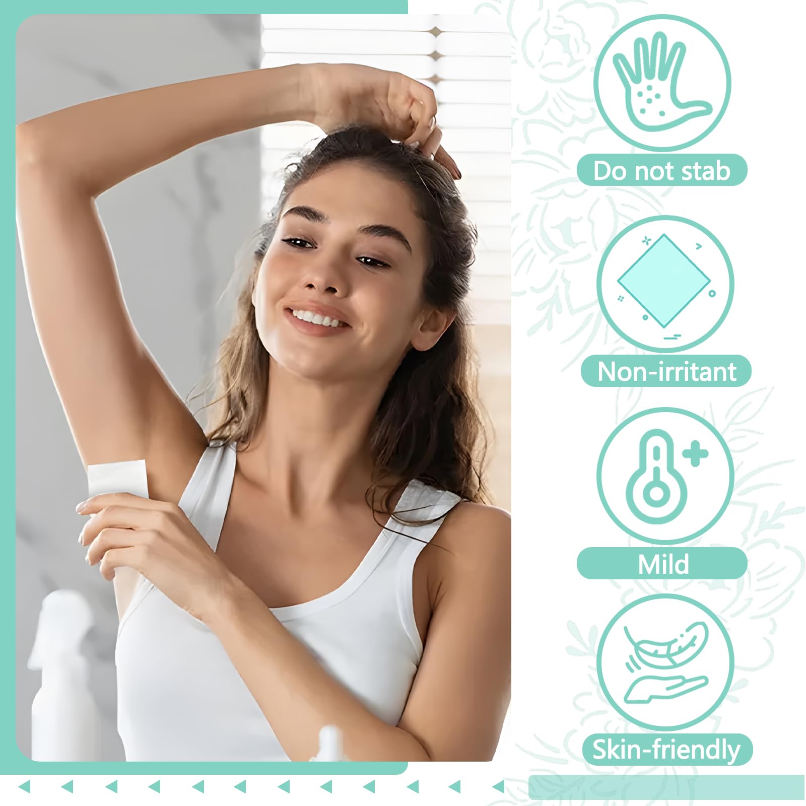 BUAEL Travel Deodorant Wipes – 300 Individually Wrapped, Hypoallergenic Antiperspirant Body Wipes