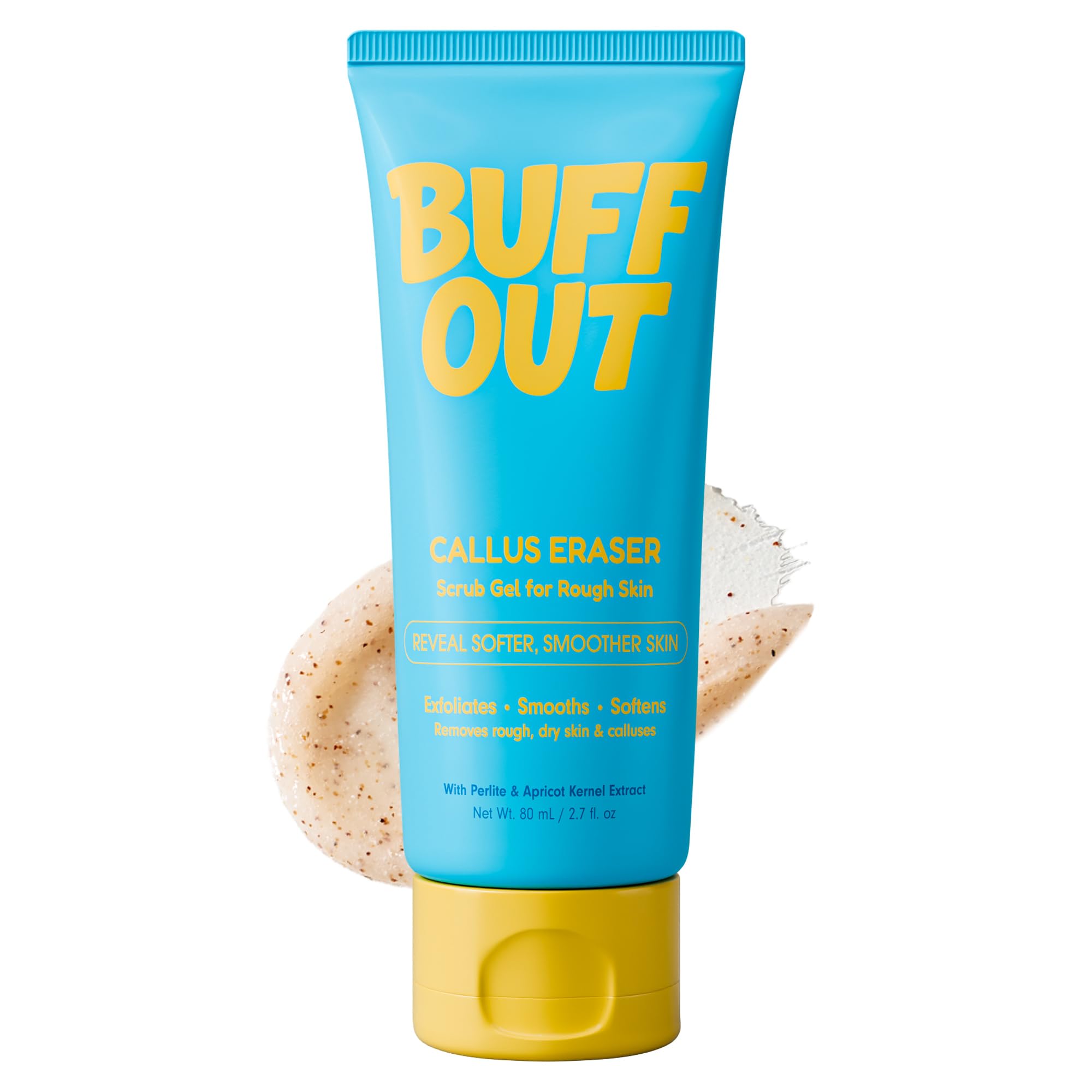 BUFFOUT Callus Eraser Exfoliating Gel – Feet, Heels, Elbows & Knees