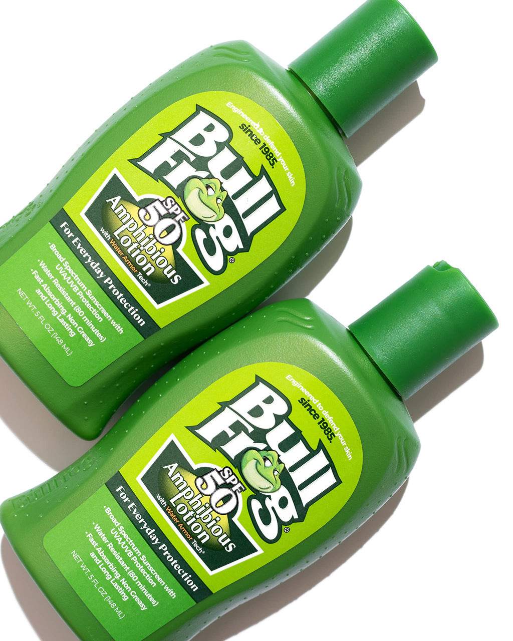 Bullfrog Sunscreen Amphibious Lotion SPF 50 – Oxybenzone & Octinoxate Free, Reef-Friendly Broad Spectrum UVA/UVB, 5oz 2-Pack