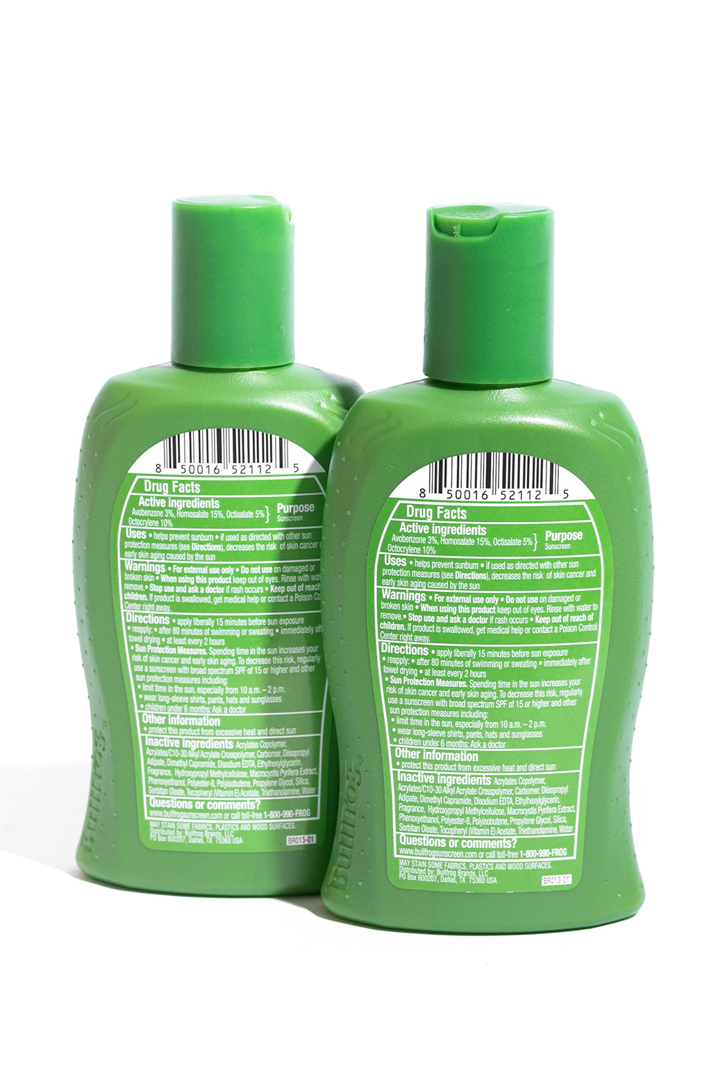 Bullfrog Sunscreen Amphibious Lotion SPF 50 – Oxybenzone & Octinoxate Free, Reef-Friendly Broad Spectrum UVA/UVB, 5oz 2-Pack