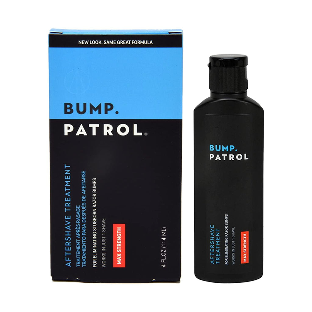 Bump Patrol Maximum Strength Aftershave Formula - Razor Bump & Irritation Solution - 4 Ounces