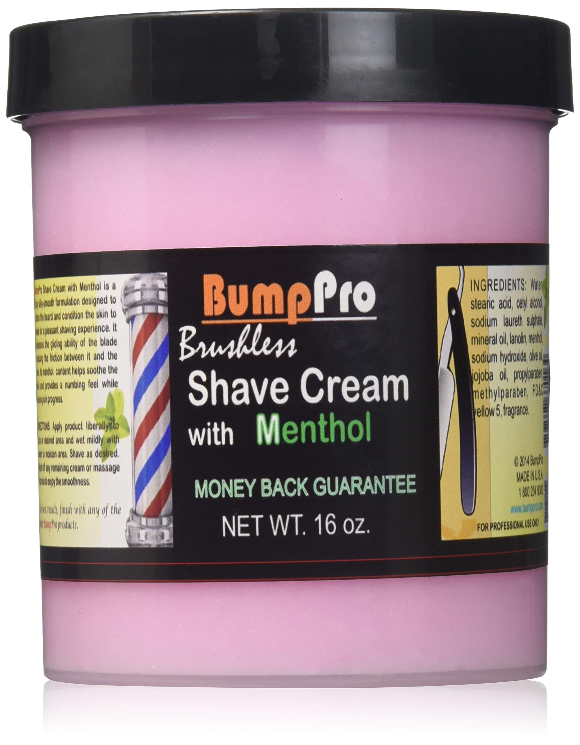 Bump Pro Brushless Shave Cream, Menthol – Smooth Glide