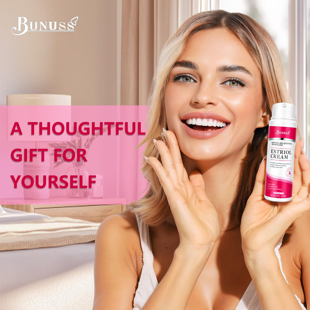 BUNUSS Estriol Face Cream for Women – Natural Bioidentical Moisturizer with Wild Yam