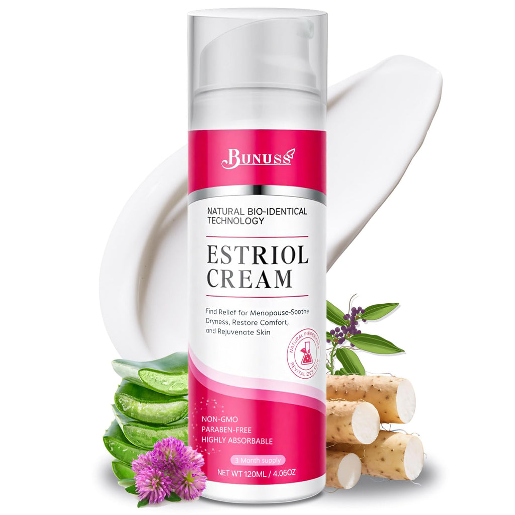 BUNUSS Estriol Face Cream for Women – Natural Bioidentical Moisturizer with Wild Yam