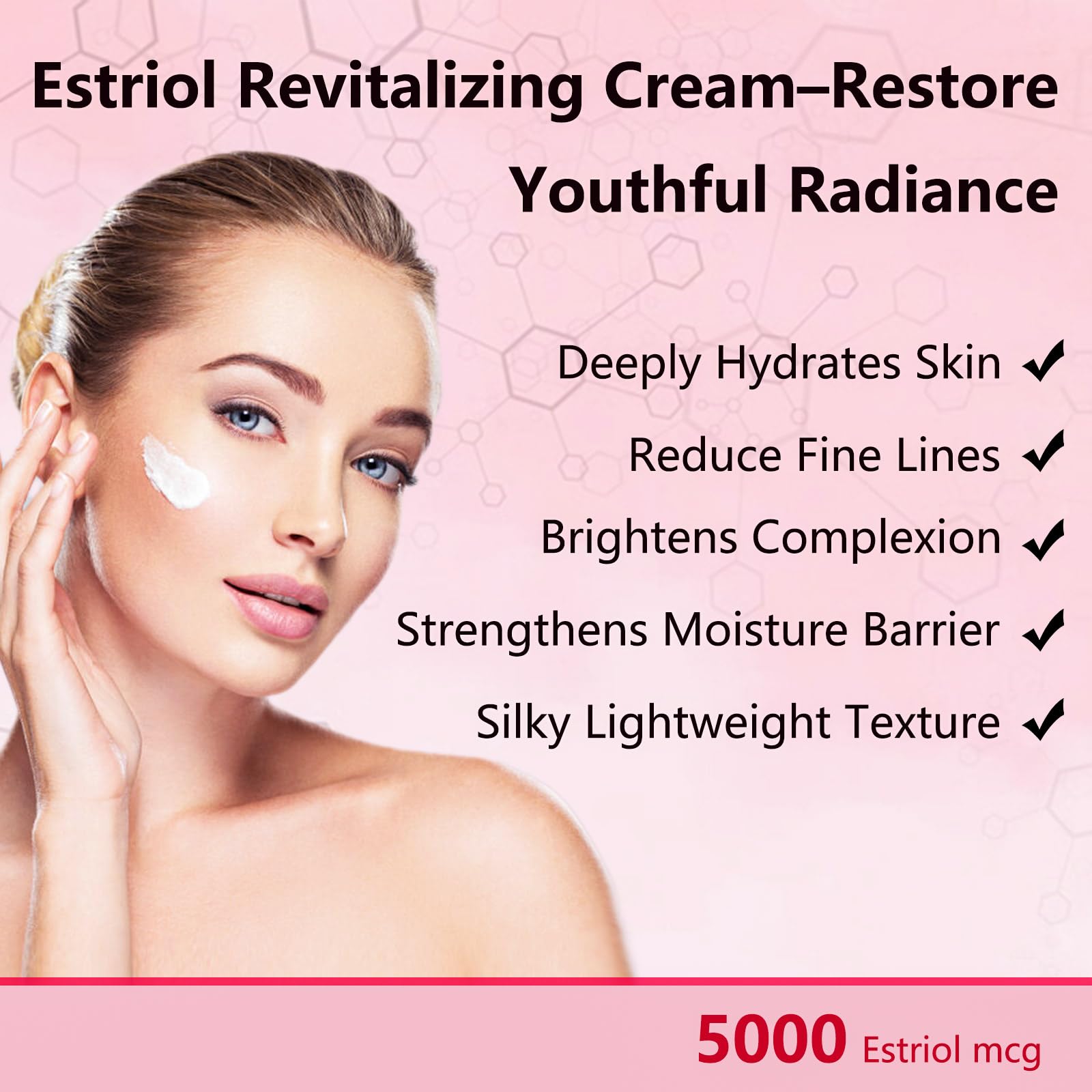 BUNUSS Estriol Face Cream for Women – Natural Bioidentical Moisturizer with Wild Yam