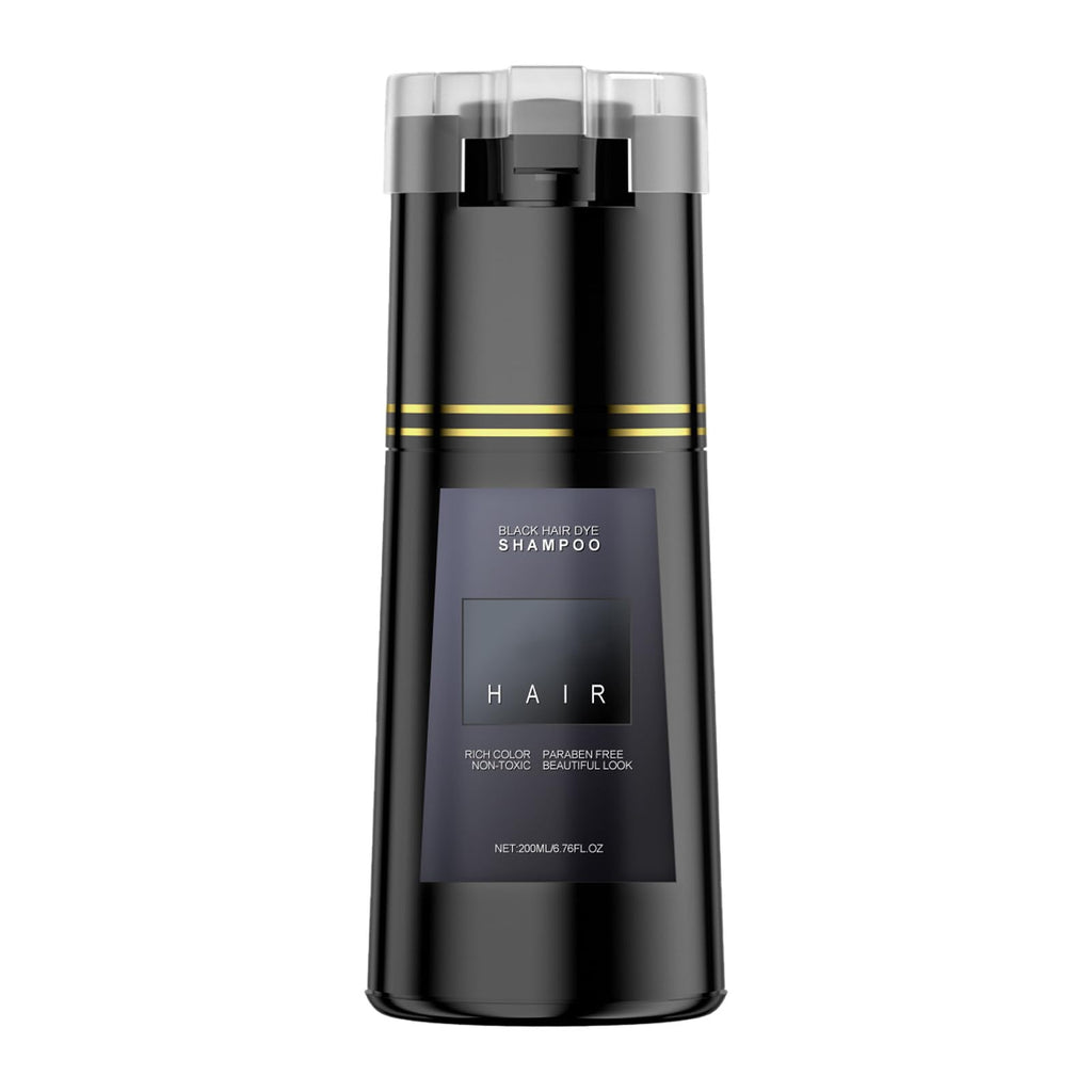 Bupposes Black Dye Shampoo – 3-in-1 Hair Color Shampoo for Men & Women (200ml)