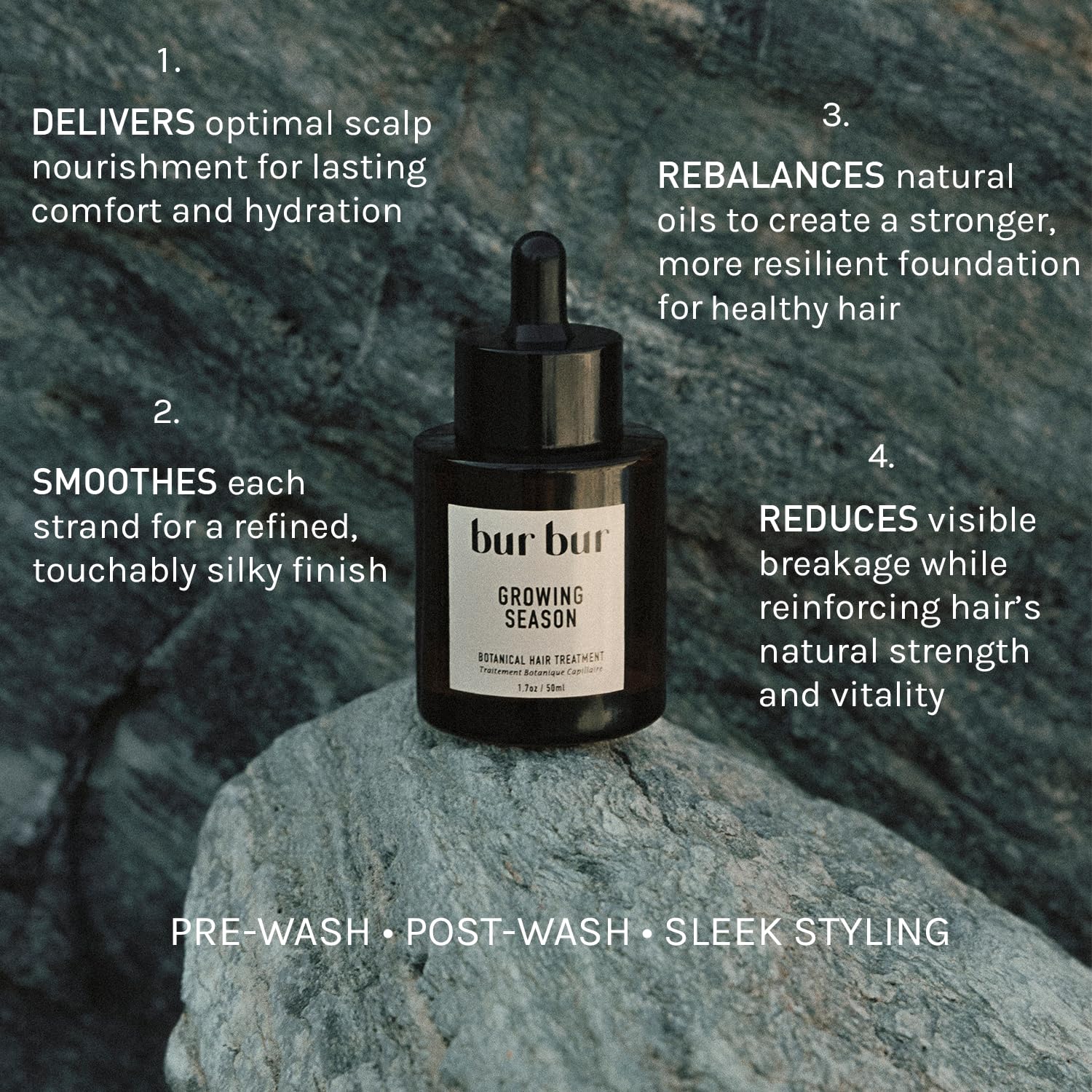 BUR BUR Growing Season Hair Growth & Repair Oil – 3 Pack | Burdock, Nettle & Vitamin C