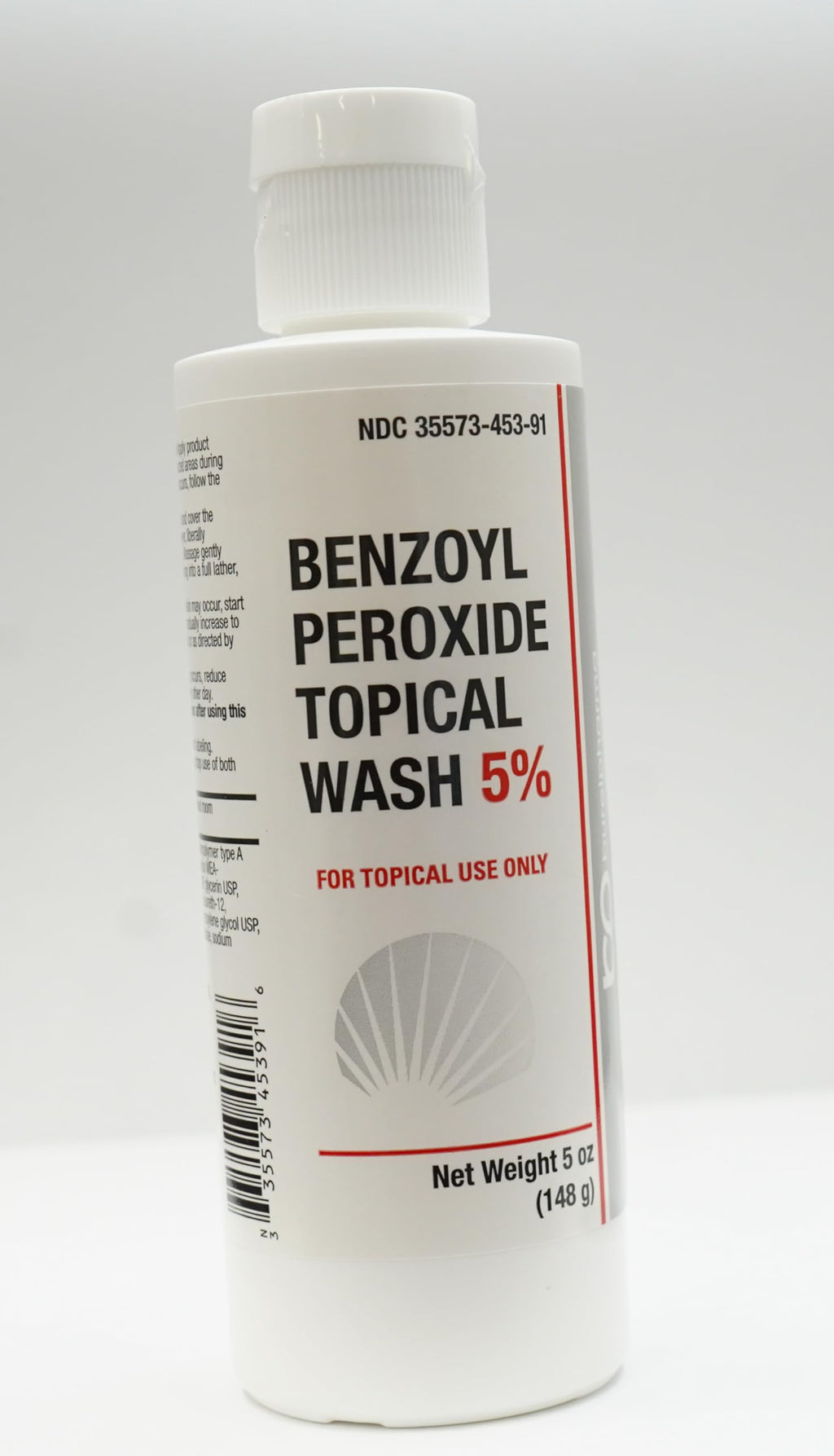 BurelPharma Benzoyl Peroxide 5% Face Wash – 5oz Acne Cleanser