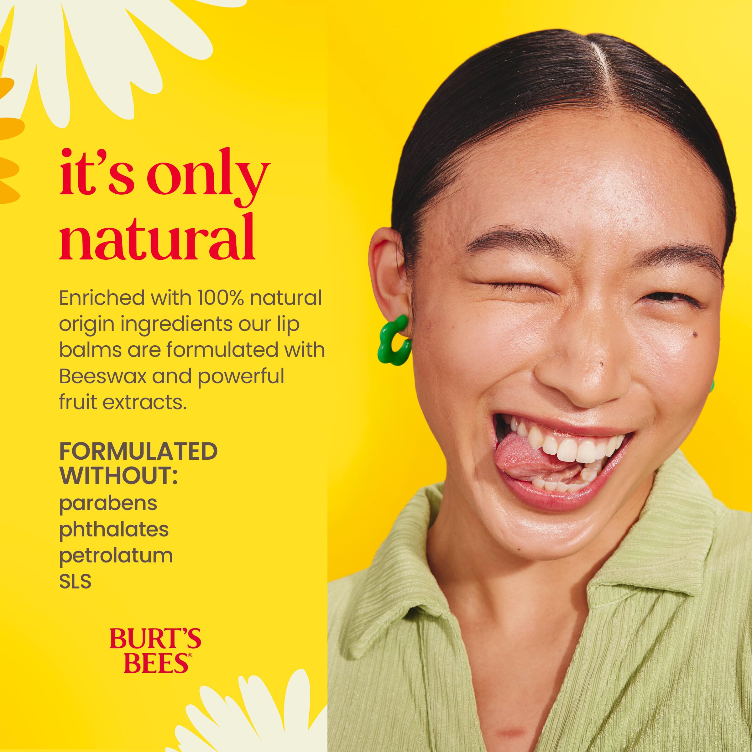 Burt's Bees Lip Balm Pack – Ultra Conditioning & Beeswax with Kokum & Shea Butter, 4 Tubes (0.15 oz)