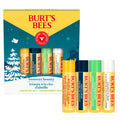 Burt's Bees Christmas Lip Balm Gift Set – Four Flavors: Beeswax, Vanilla Bean, Cucumber Mint & Coconut & Pear
