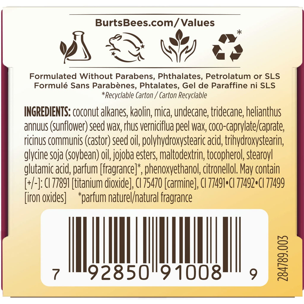 Burt's Bees Color Nurture Cream Blush – Berry Whip, Vitamin E, 0.25 oz